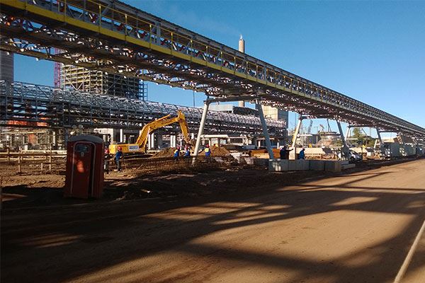 Infraštruktúra pre skladový dvor